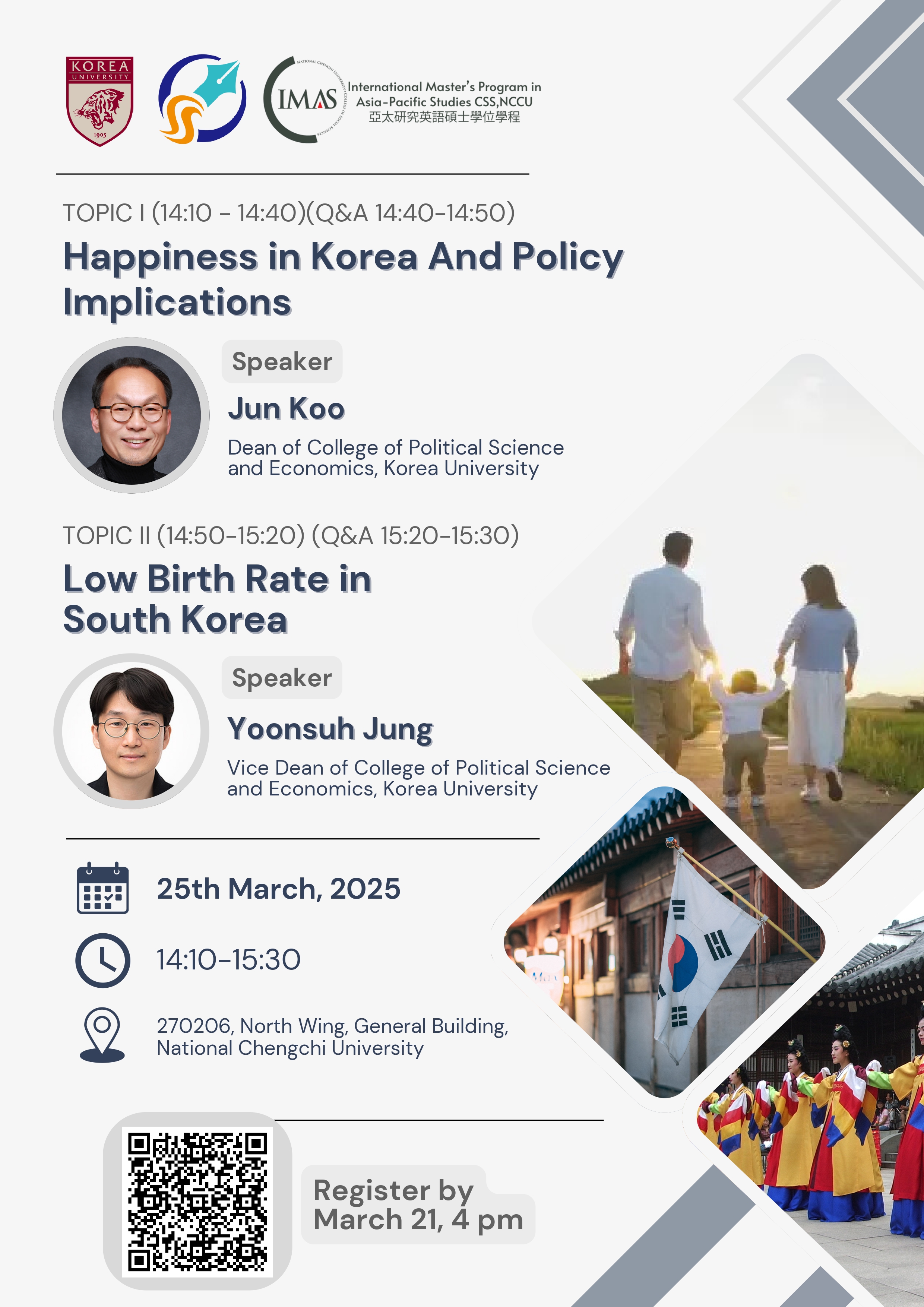 Happiness in Korea And Policy Implications &  Low Birth Rate in South Korea